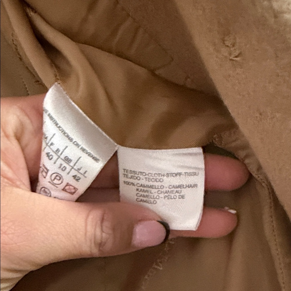 MaxMara Womens Classic Camel Hair Blazer - Picture 8 of 14